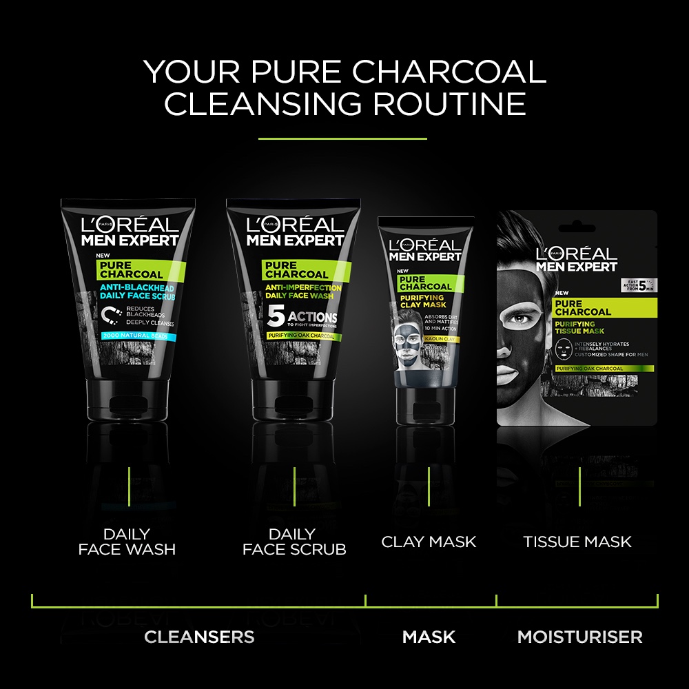 Buy L'Oreal Paris Men Expert Purifying Tissue Mask Online at Chemist
